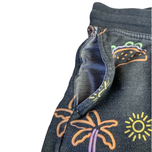 CHUBBIES Neon Snack Attack French Terry Lounge Shorts 7 inch size S - Picture 8 of 15